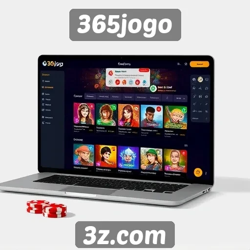 Interface do usuário do 365jogo e sua usabilidade